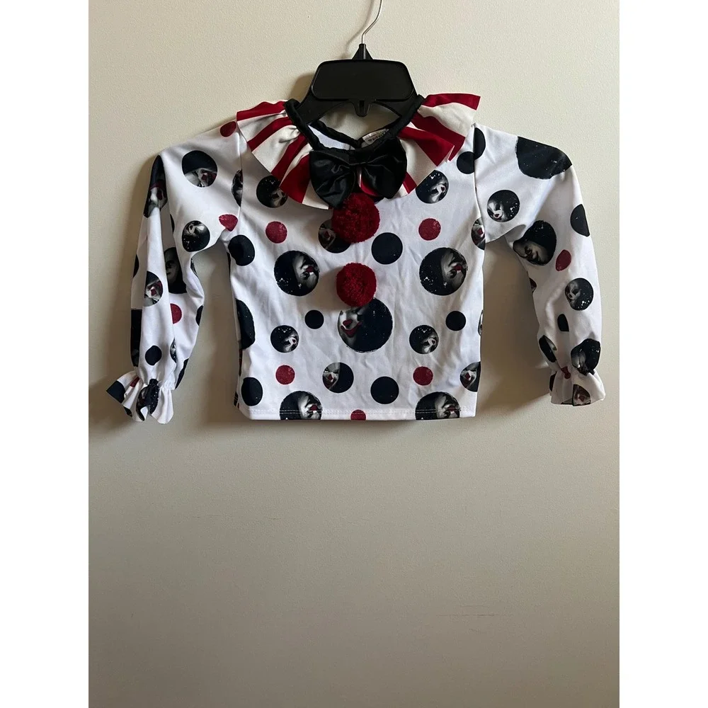 Spirit‎ Halloween Kreepy Klown Toddler Costume Sz 5T 6T Shirt Skirt Hat Socks - Picture 16 of 16